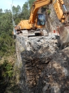 Chantiers du CG 07 - Réfection mur de soutènement - Malarce-sur-la-Thines