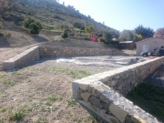 construction mur de soutènement en pierre - Les Vans