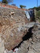 Fondation béton armé pour mur de soutènement - RD 901 - St-Paul le Jeune
