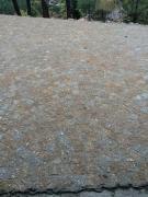 Pavage en granit d'une cour - Sud Ardèche