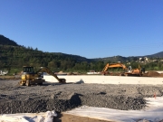 plate-forme en cours station service U