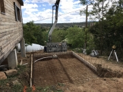 Préparation pour coulage fond piscine - Laurac