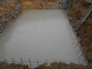 Réalisation d'une piscine béton - dalle