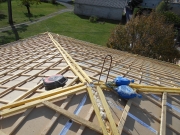 Toiture quatre pentes isolation par panneaux